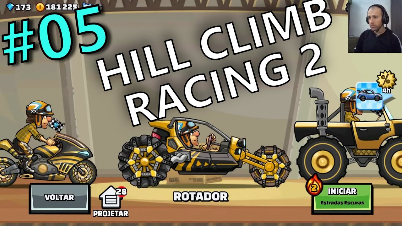 #05 - LIVE DE HILL CLIMB RACING 2. SEGUINDO COM A PARTE 05! VAI ACOMPANHAR? @GameplaydoRicardo