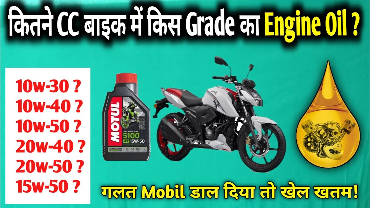 Kitni cc bike me konsa engine oil dalta hay ?  Best mobil for bikes & scooter