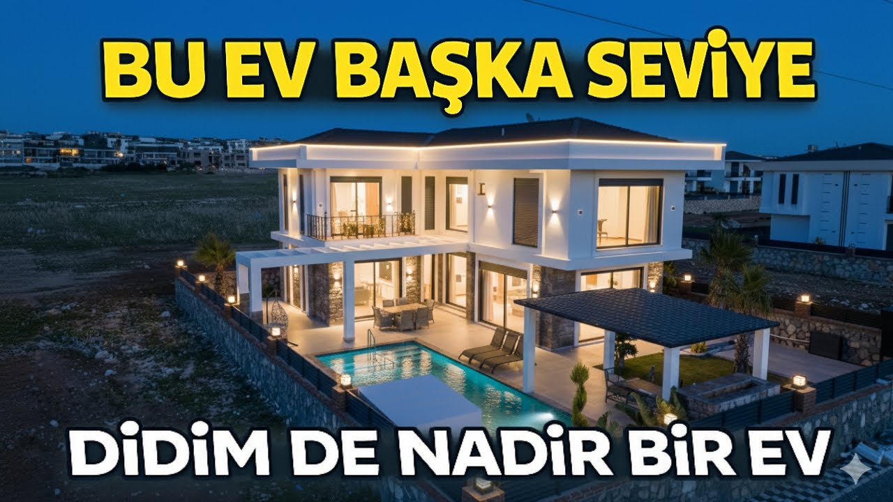 Didim’de Üst Segment Yaşam | Full Eşyalı 4+1 Lüks Villa (D-33)