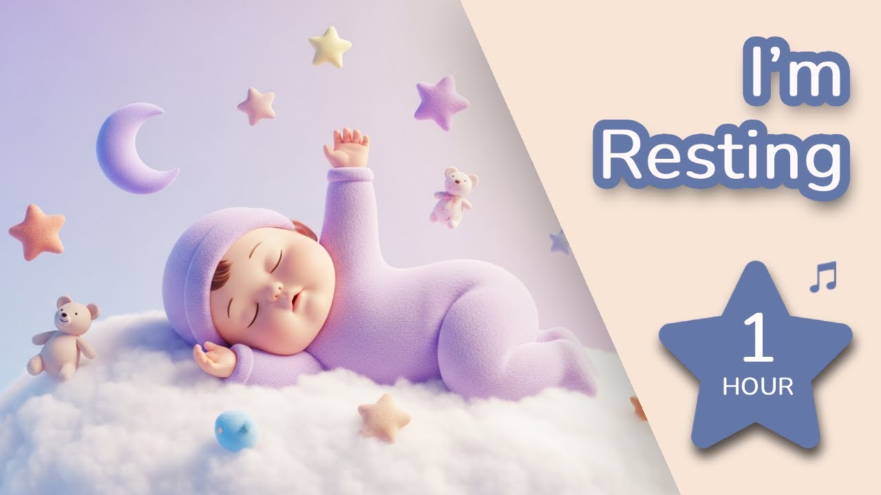 Baby Sleep Music 😴 1 Hour of Piano & Flute + White Noise