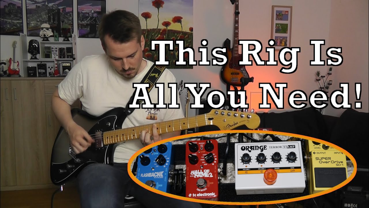Portable & Loud! - Mini Pedal Board with Orange Terror Stamp