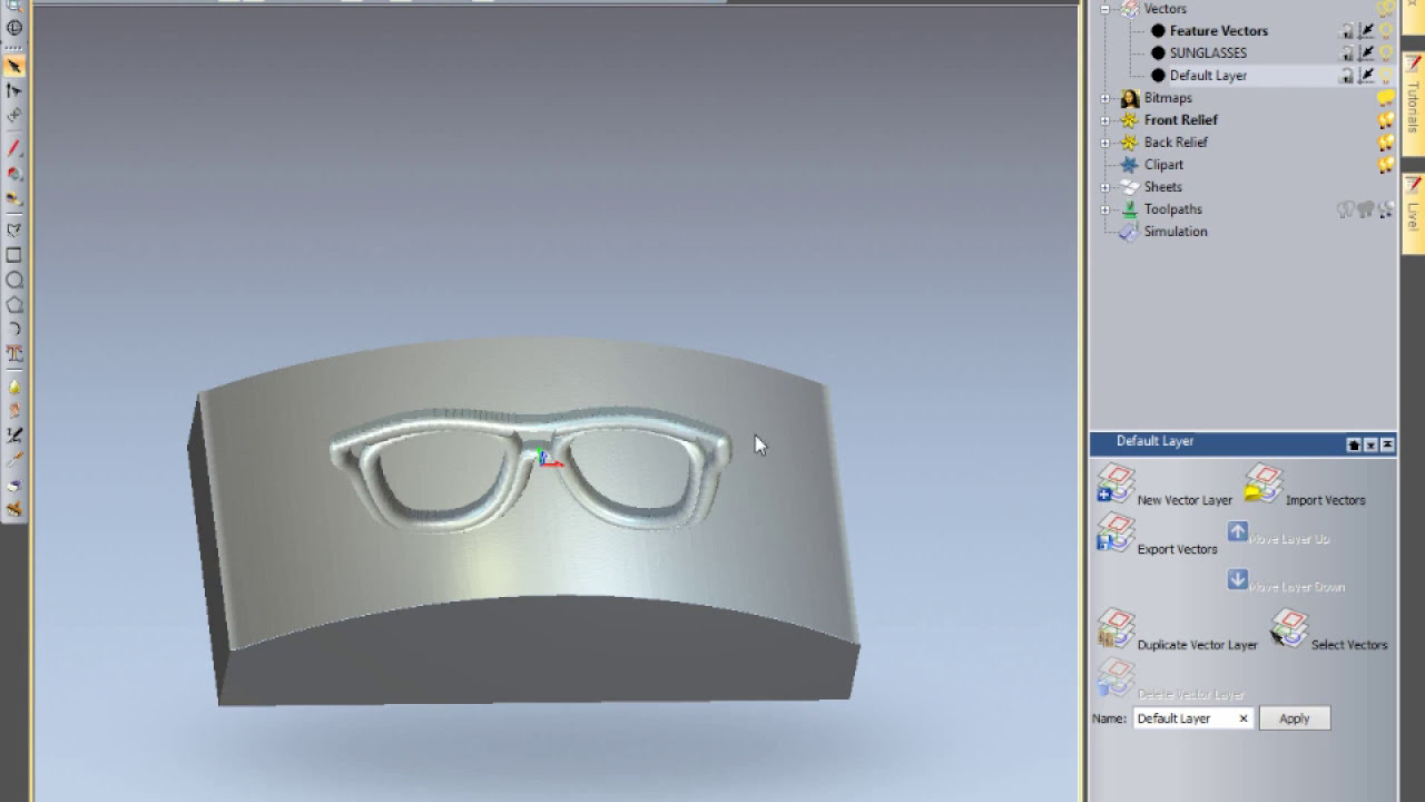 Lens machining, surface grooving on  ArtCAM CAD CAM