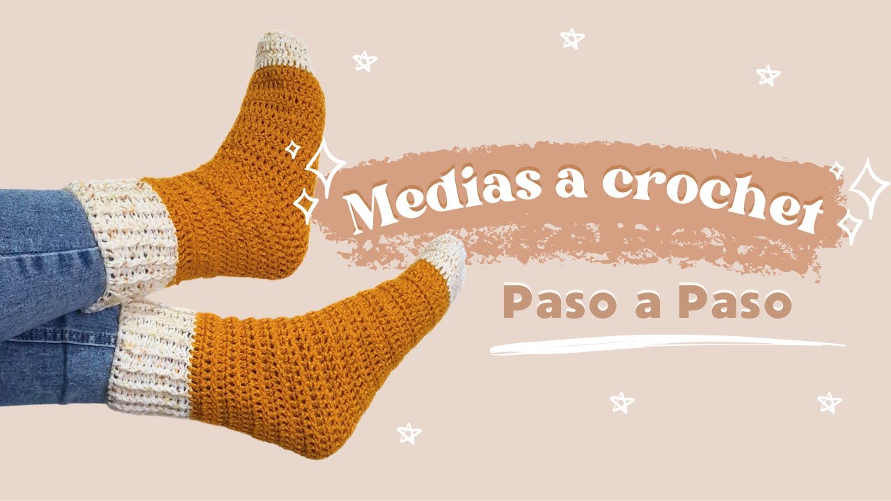 ✨Medias a crochet para adulto ✨ Tutorial Paso a paso!