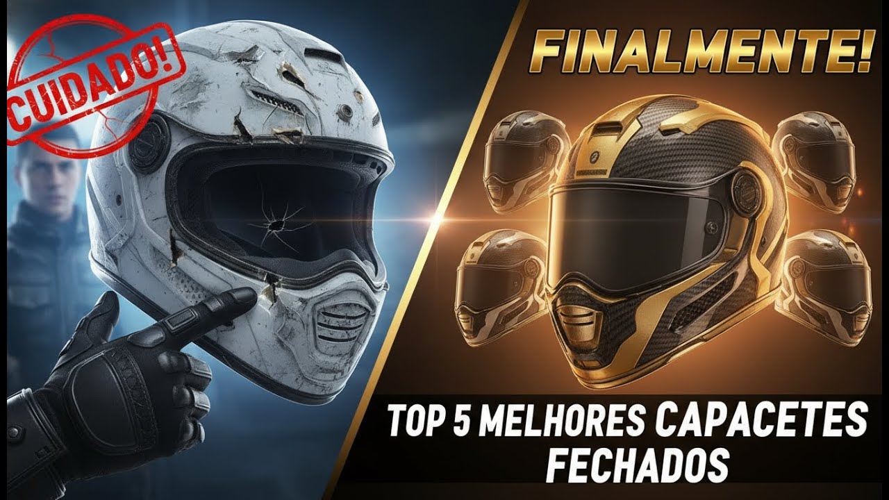 Top 5 Melhores Capacetes Fechados de 2026 🔴Qual é o Melhor Capacete Custo Benefício