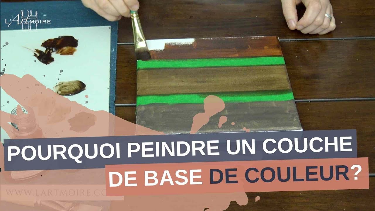 Pourquoi peindre une couche de base colorée sur ta toile | L'ARTmoire par Fanny Duhaime