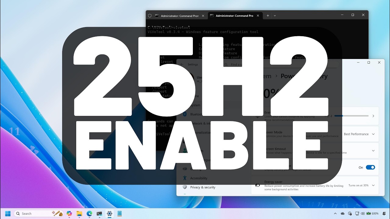 Обновление Windows 11 за ноябрь 2025 г.: включение новых функций – KB5068861 (сборка 26200.7171)