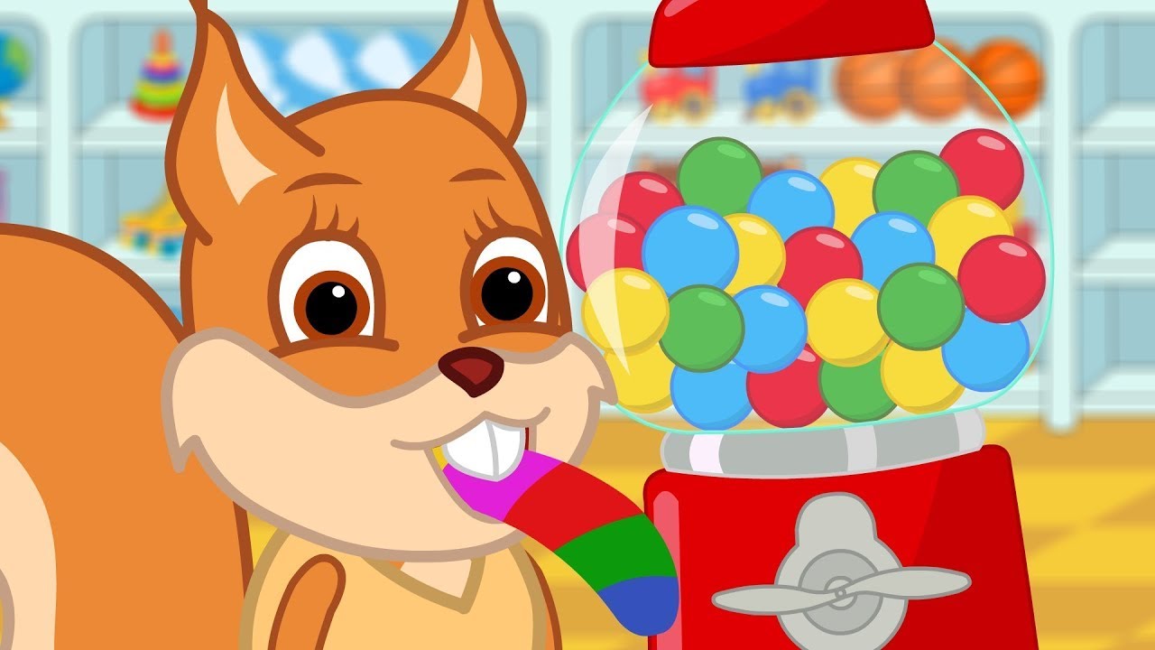 🔴 LIVE Bridie Squirrel in English - Colorful Gamble Machines Cartoon for Kids