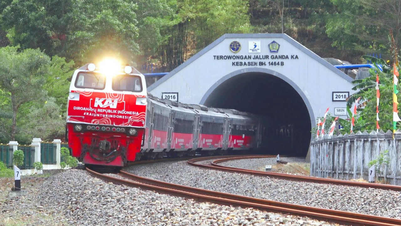 KERETA API PANJANG‼️ MENEMUKAN 31 KERETA API DI TEROWONGAN DAN TIKUNGAN