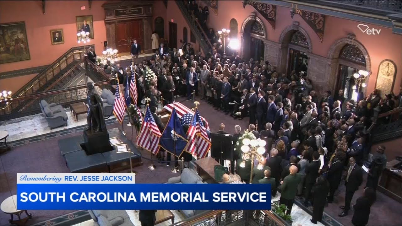 Jesse Jackson heads home to South Carolina to lie in state