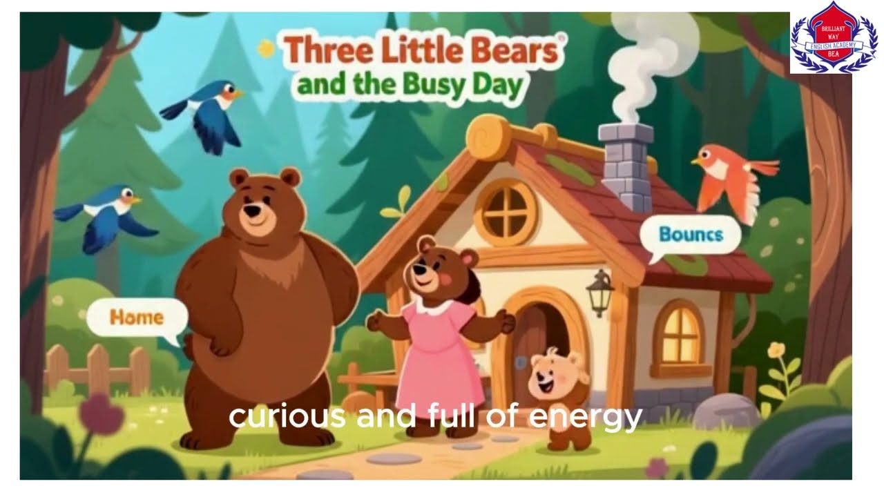 🐻✨The Three Little Bears and the Busy Day 🧹☀️