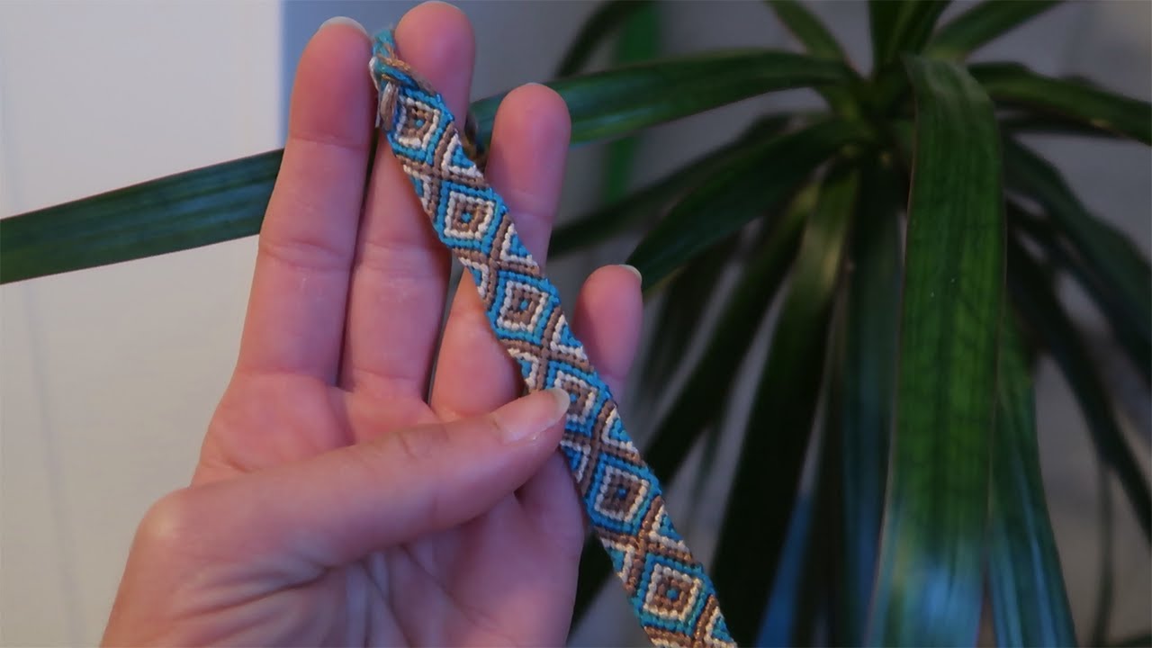 Tuto bracelet brésilien à losanges (en temps réel)