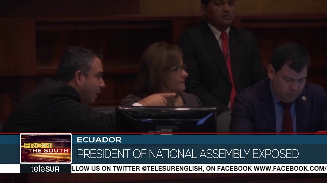 The President of Ecuador's National Assembly Caught Influence Peddling