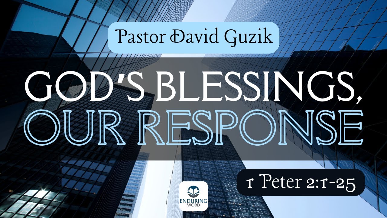 God's Blessings, Our Response - 1 Peter 2:1-25