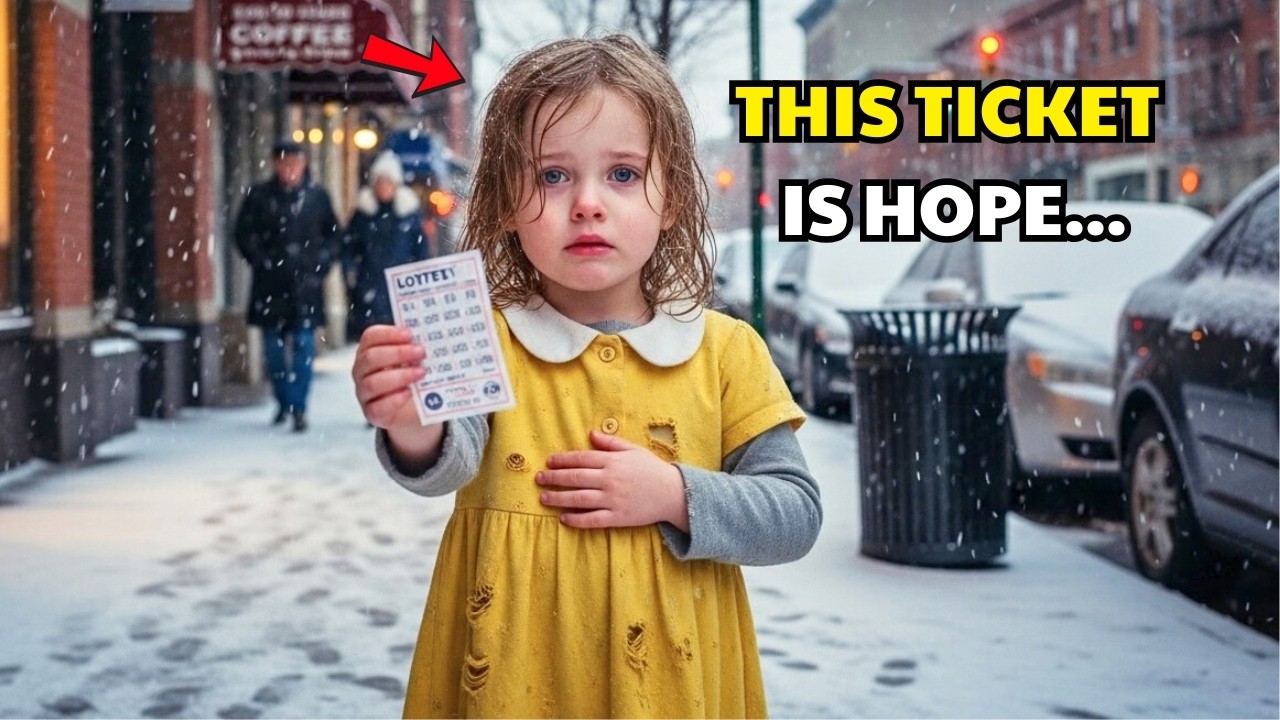 A MILLIONAIRE SAW A POOR LITTLE GIRL HOLDING AN OLD LOTTERY TICKET — THE TRUTH SHOCKED EVERYONE