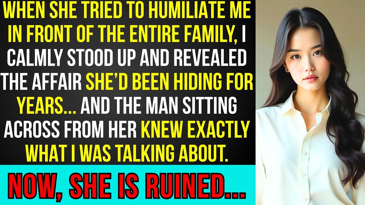 At Thanksgiving, My Mom Said 'You're Not Really Family' — Then I Revealed Her Affair to Everyone