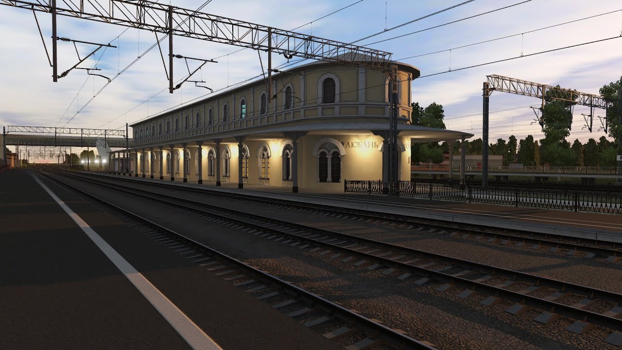 Trainz 2019: ЭТ2М-055, поезд №6512 Любань — Московский вокзал