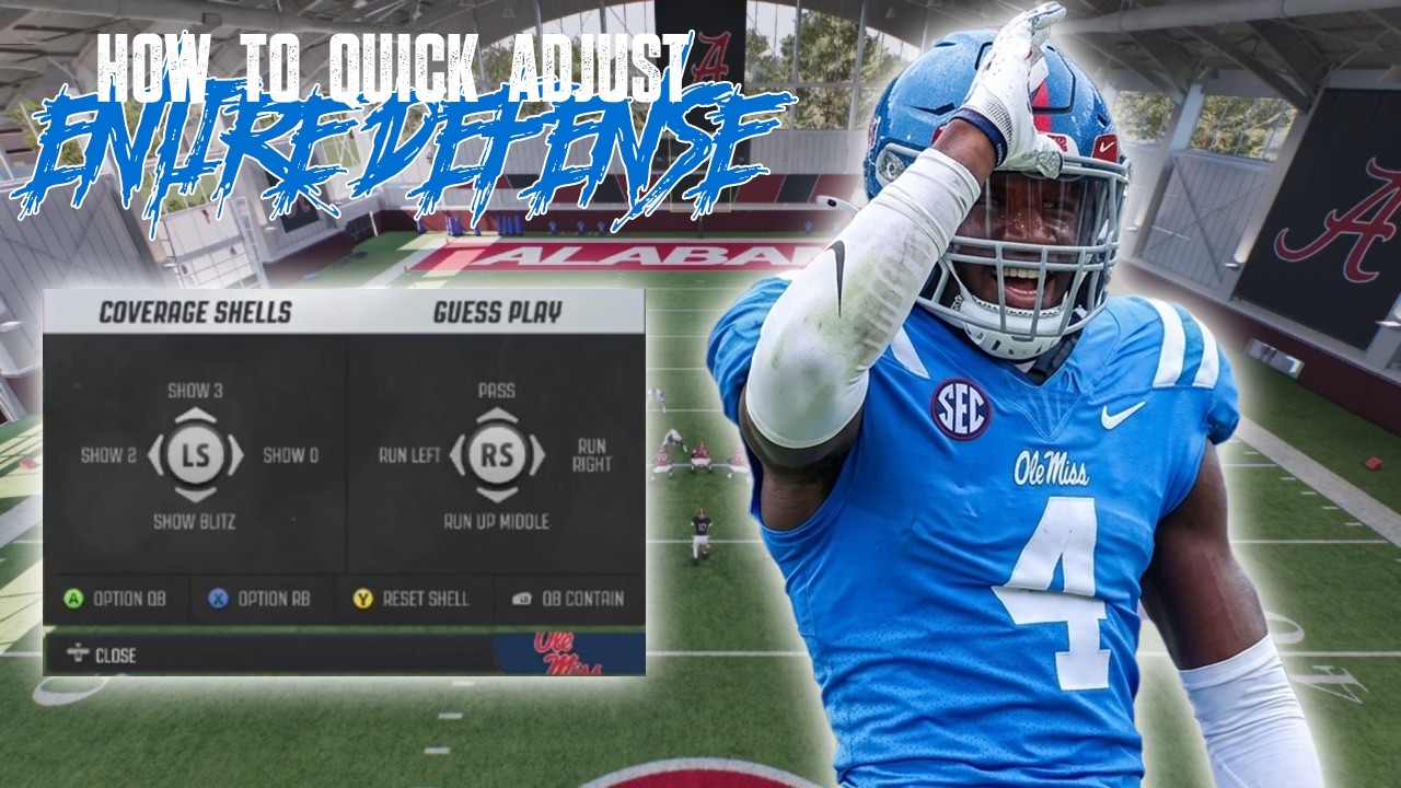How To Quick Adjust Entire Defense In College Football 27
