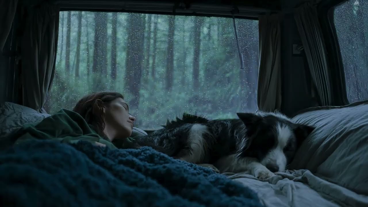 Pure Rain Sounds for Sleeping 💤 3 Hours of Cozy Van Life & Rainy Forest Ambience, No Music