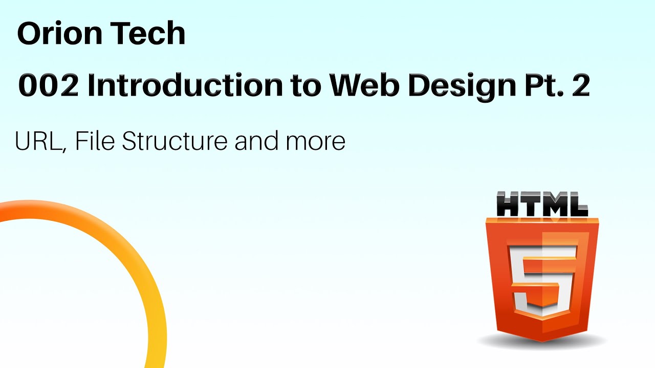 002 Introduction to HTML part 2