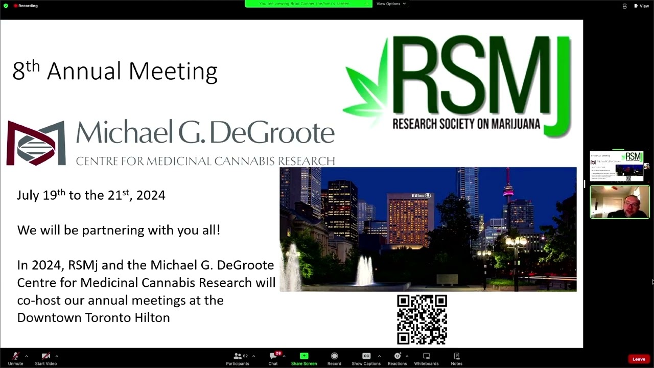 Dr. Brad Conner | RSMj | 2023 Innovations in the Science of Cannabis Conference