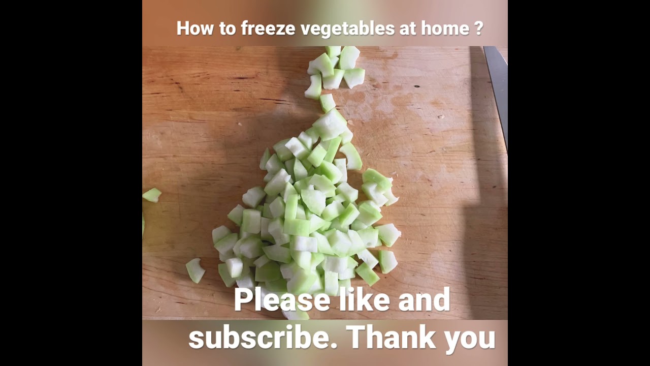 How to store frozen vegetables at home?, Storing bottle gourd for winter at home.