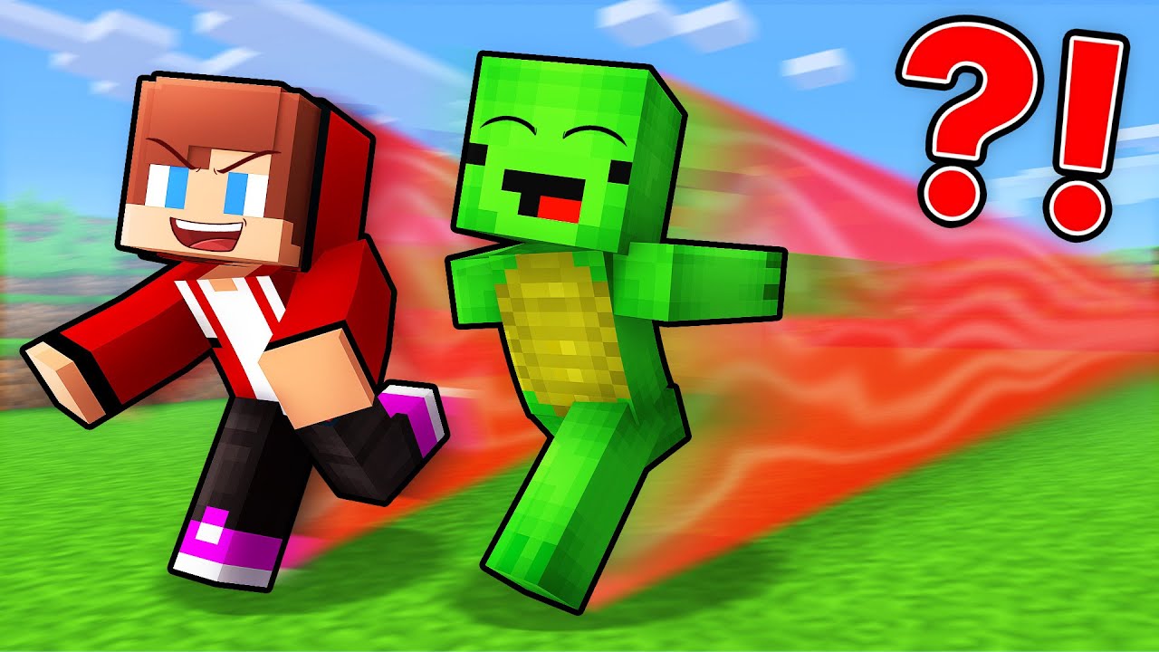 How Mikey and JJ Run 100,000,000 Blocks in Minecraft! (Maizen)