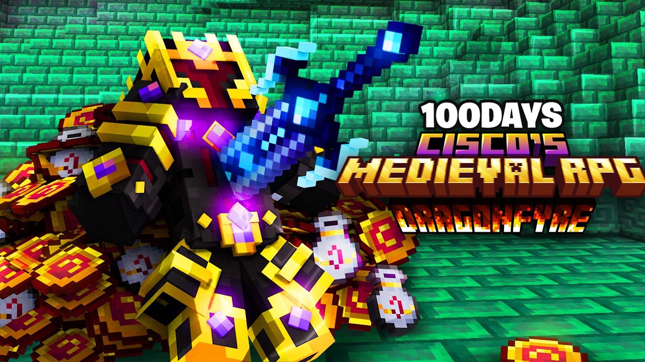 I Survived 100 Days in Cisco’s Medieval RPG DragonFyre in Minecraft Hardcore!