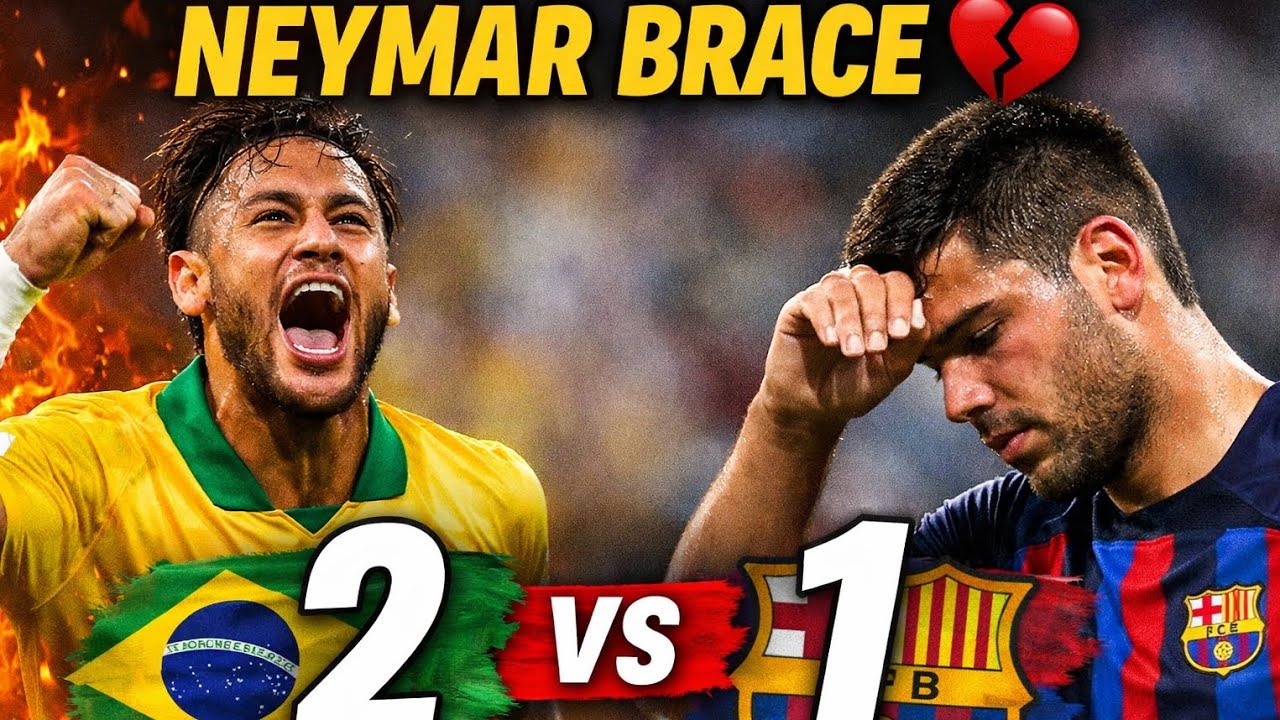 Brazil vs Barcelona 2–1 | Neymar Destroyed Us 😭🔥 