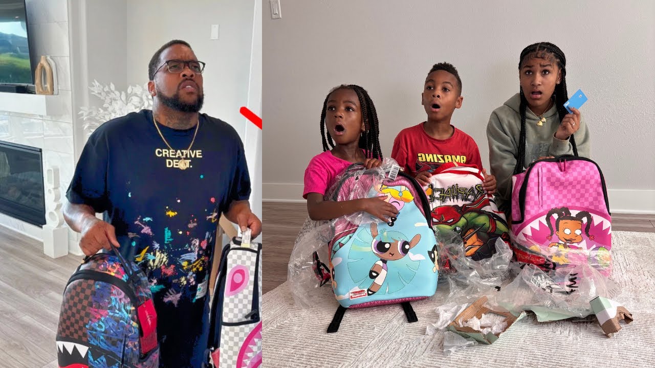 DAD DIDNT BUY EXPENSIVE SPRAY GROUNDS BACK PACK WHAT HAPPEN NEXT IS SHOCKING...