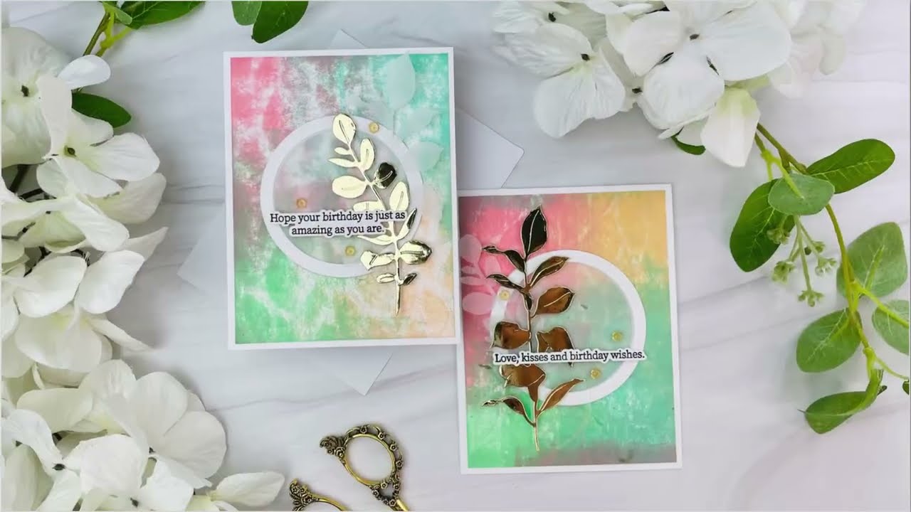 Using A Brayer And Stencil To Create Backgrounds