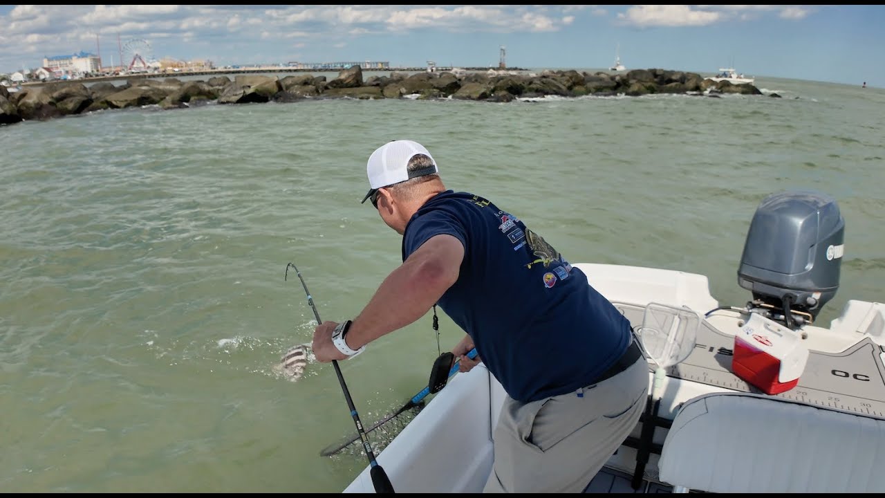 HUGE Spot & A Sheepshead - Back to the South Jetty