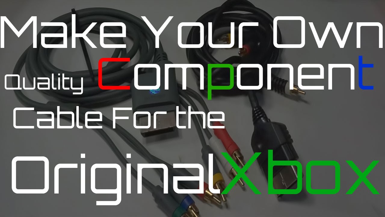 Make Your Own Quality Component Cable For The Original Xbox