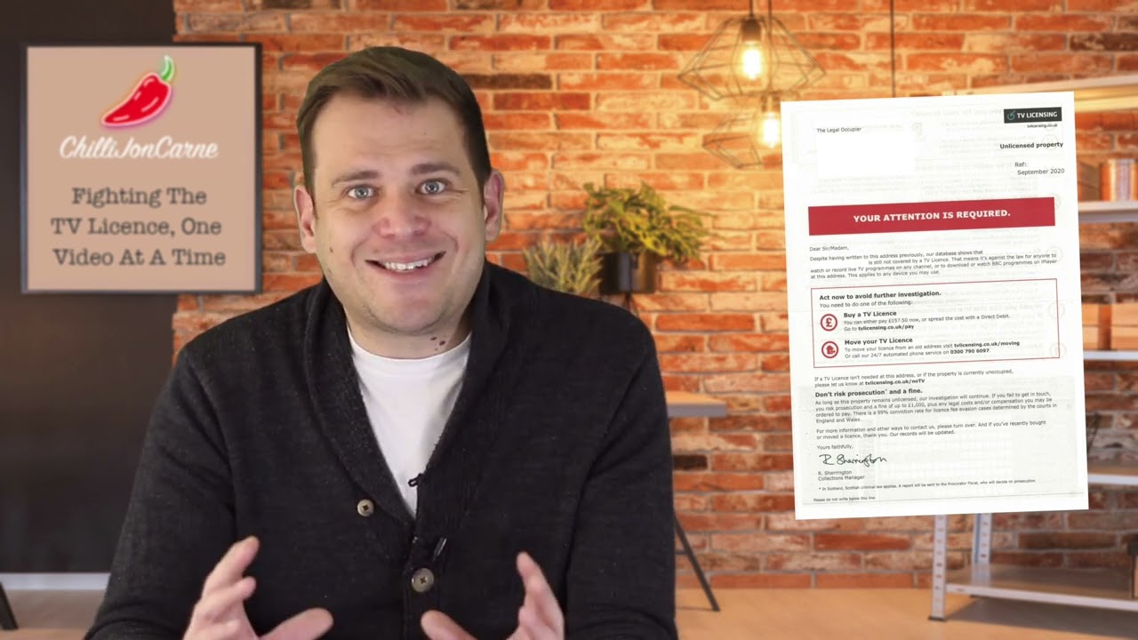 Your Attention Is Required   TV Licence Threat Letter