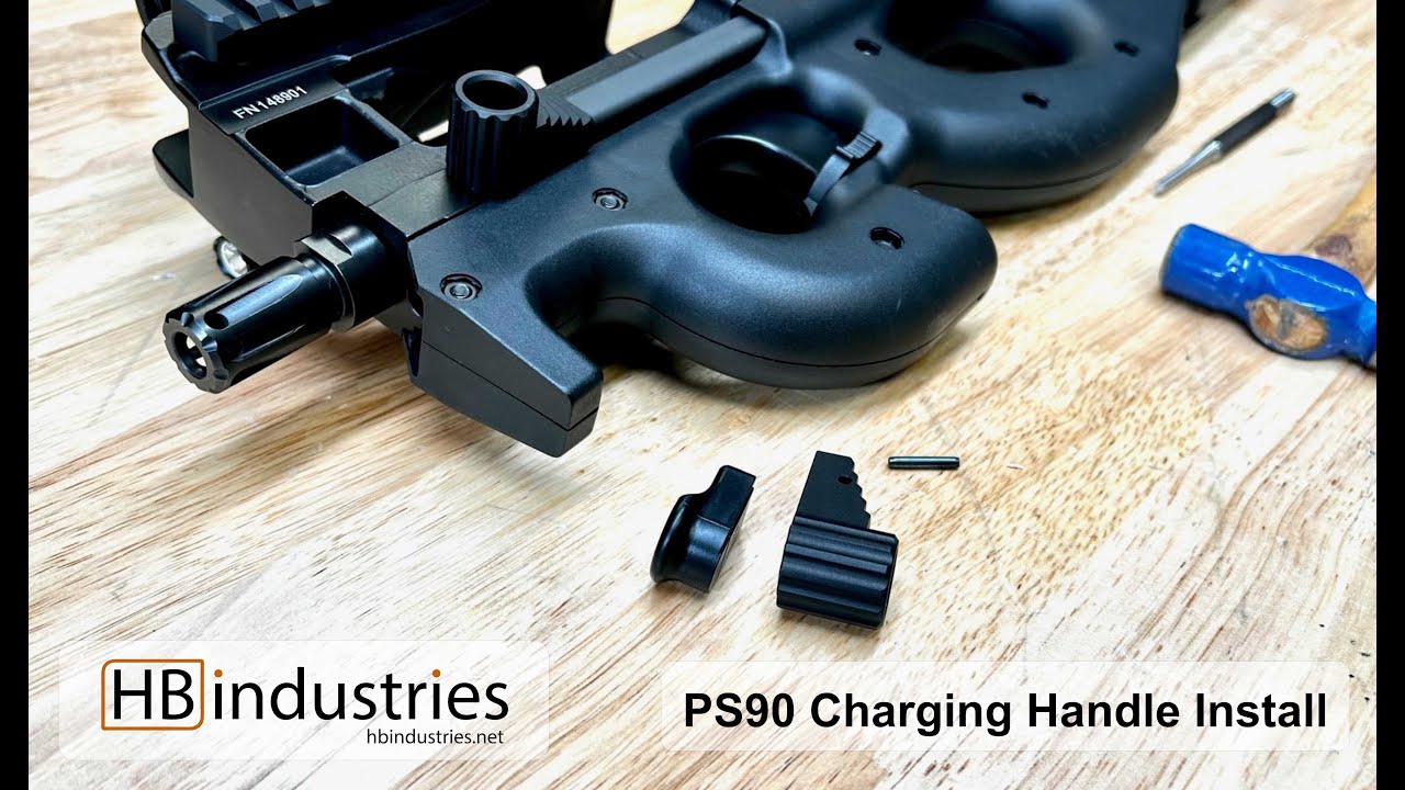 HBI FN PS90 Extended Charging Handle Install