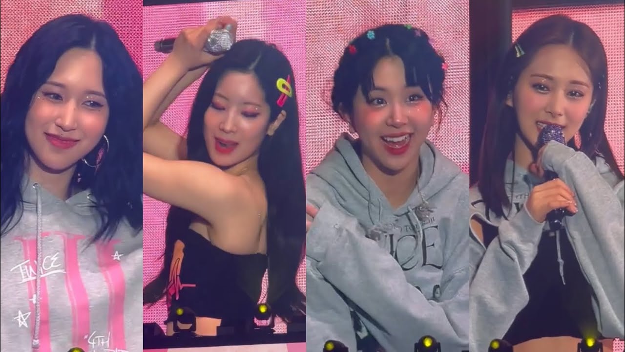 220514 Mina, Dahyun, Chaeyoung, Tzuyu Ment Twice 4th World Tour III Encore LA Concert Fancam Day 1