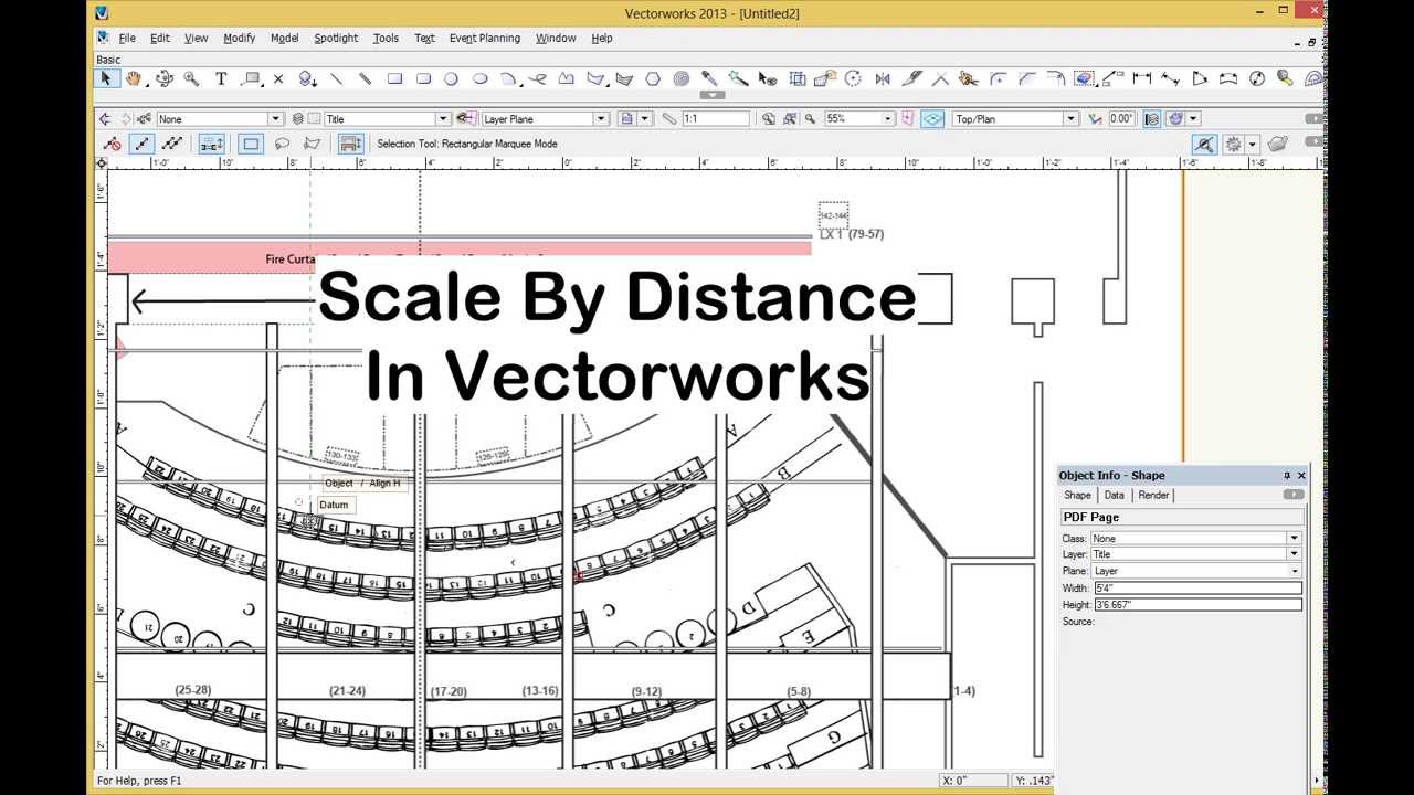 Scale By Distance Command in Vectorworks