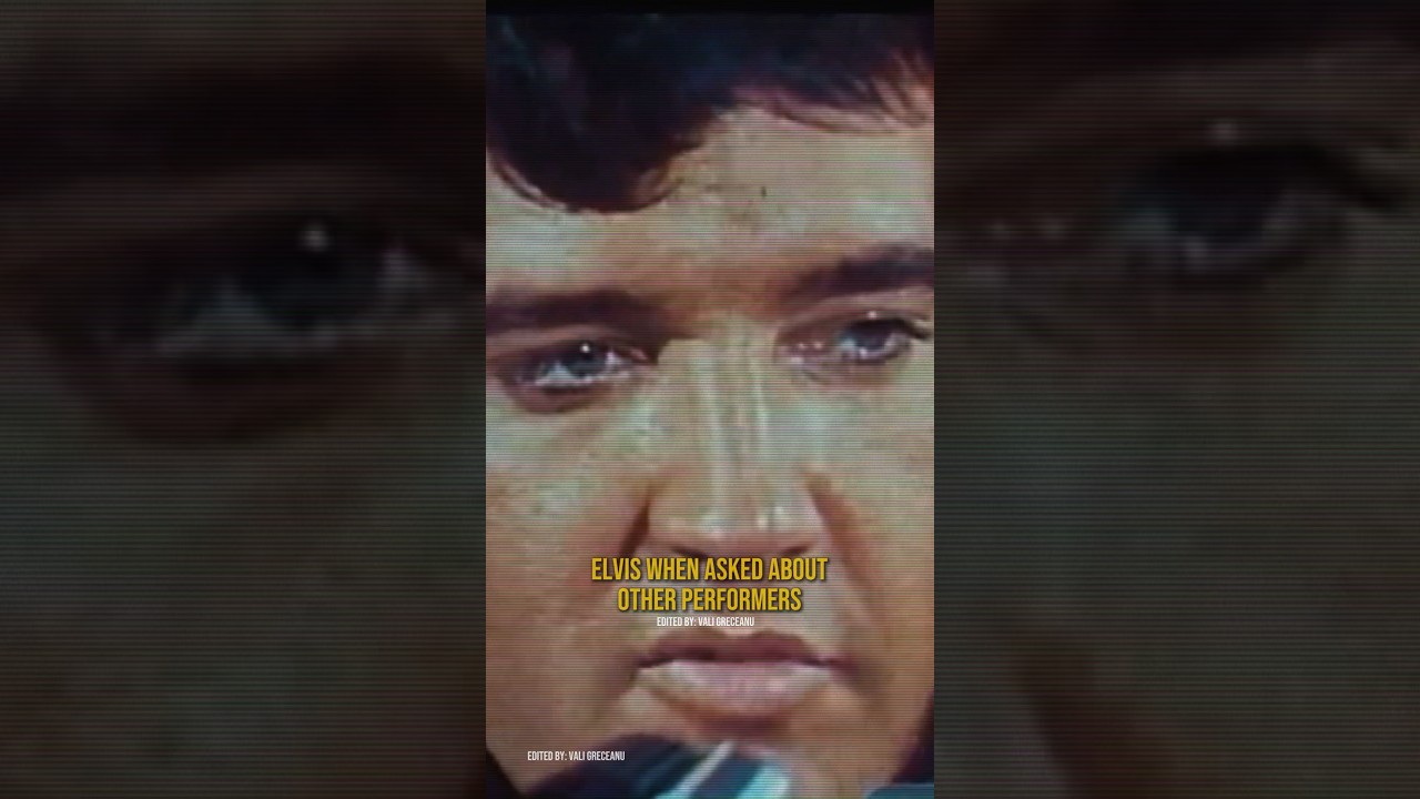 Elvis don't Criticize other Performer 😎