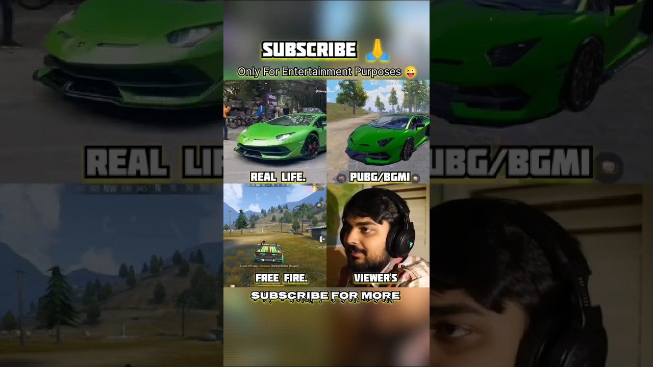 Pubg green Lamborghini in Real Life 💚