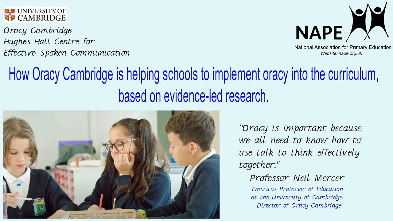 Oracy Cambridge - Helping schools to implement oracy into the curriculum.