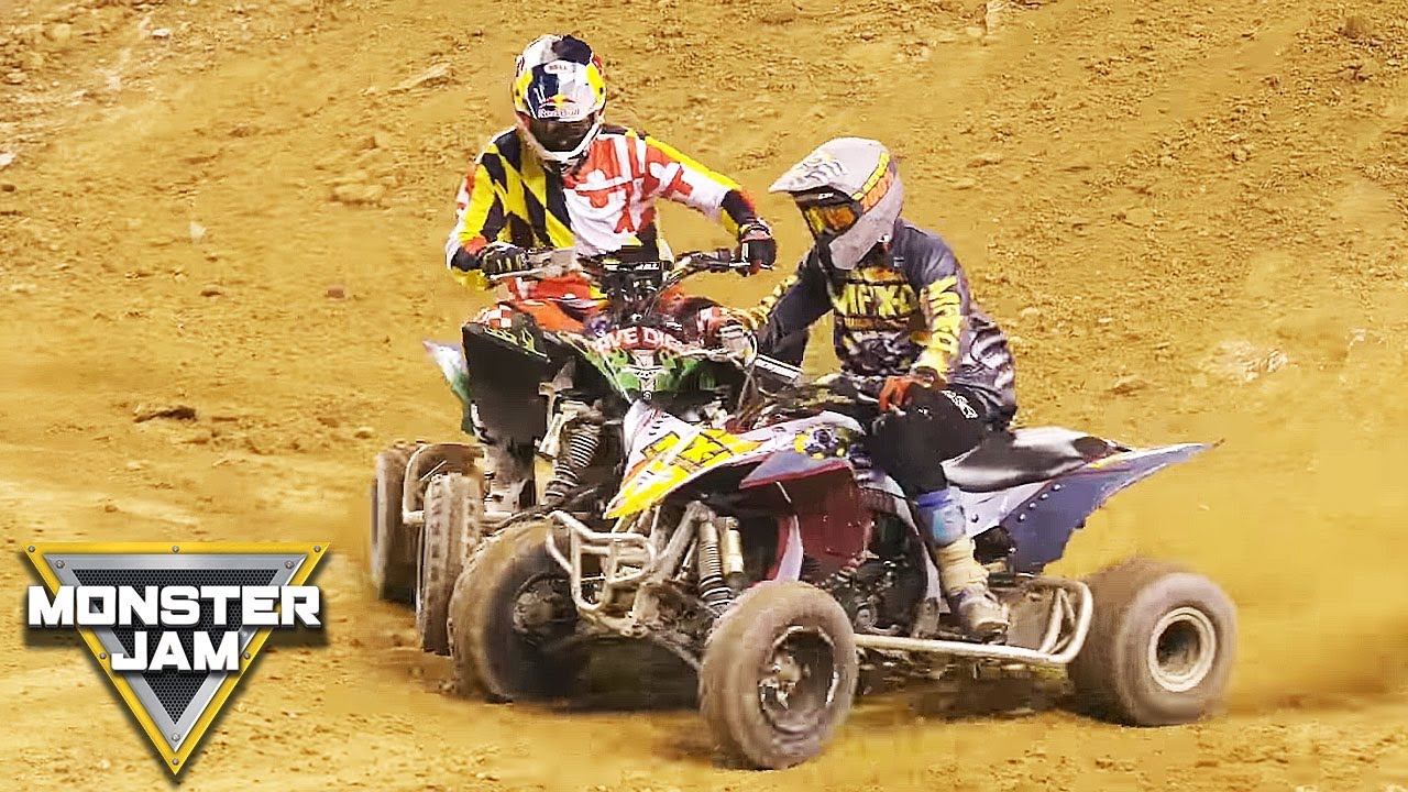 Travis Pastrana ATV backflip and race | Monster Jam | Baltimore, MD | Monster Jam