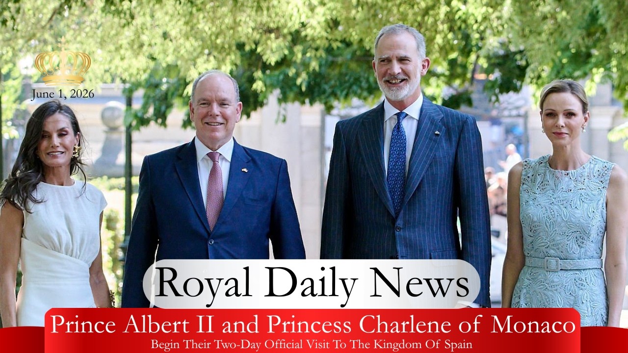 Prince Albert II and Princess Charlene of Monaco Begin Their Visit to Madrid  Plus, More #royalnews