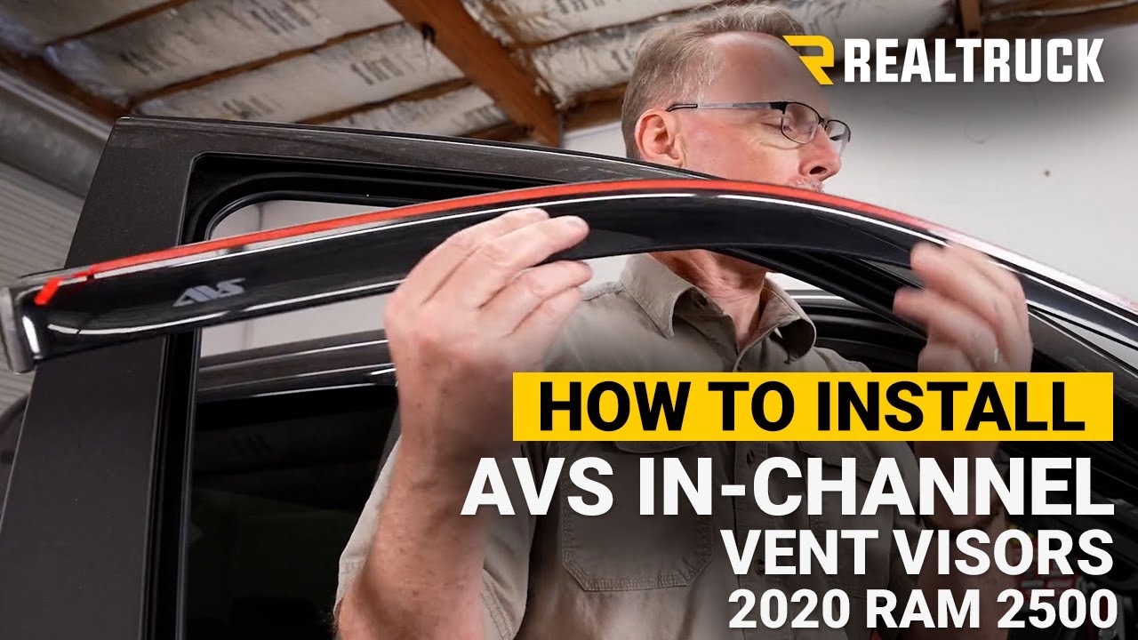 How to Install AVS In Channel Vent Visors on a 2020 Ram 2500