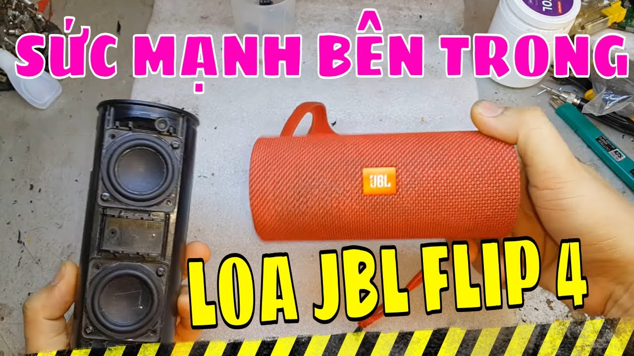 SỬA JBL FLIP 4 - CÓ BÌ BÊN TRONG LOA KHỦNG NÀY