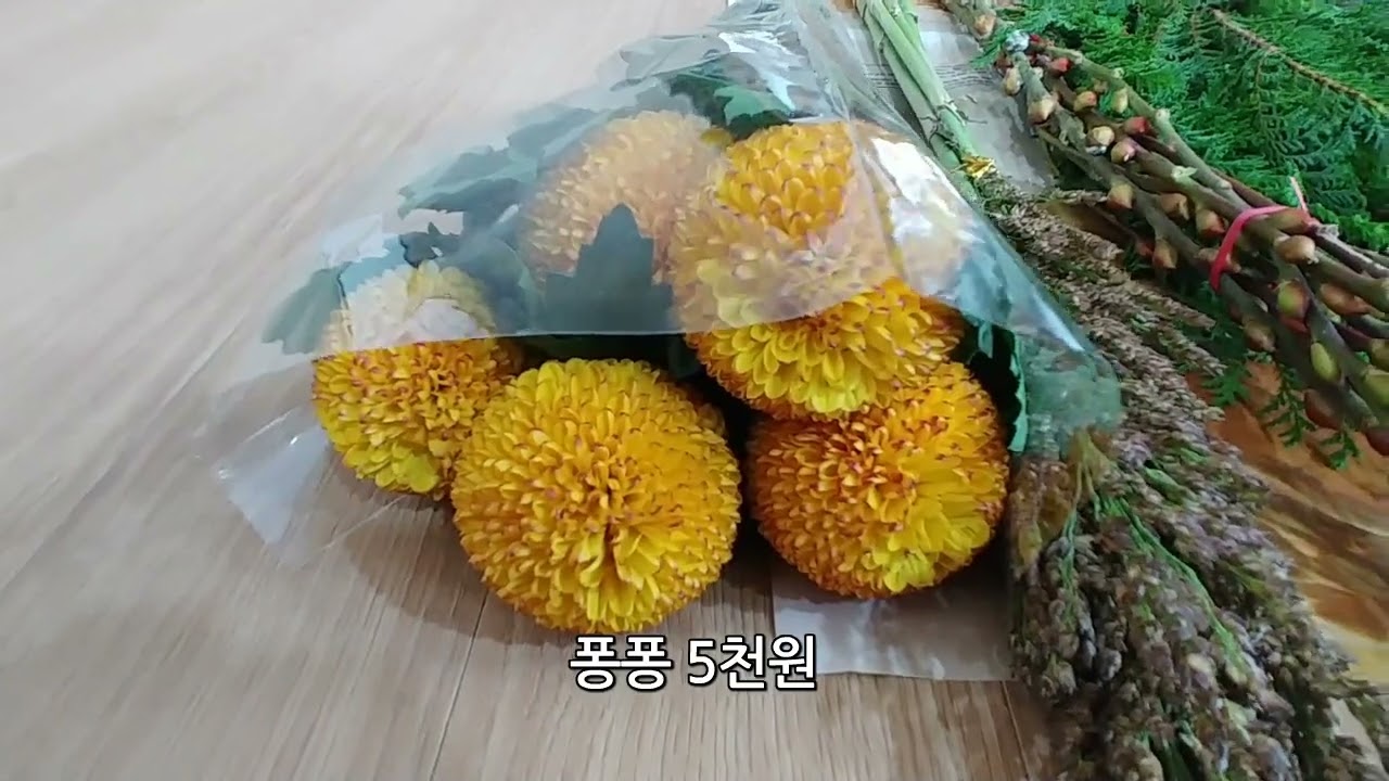 추수감사절 성전 꽃꽂이
