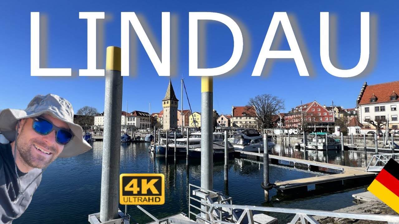 Lindau GERMANY Walking Tour 🇩🇪 | 4K POV Walk Bodensee | Historic Island Town
