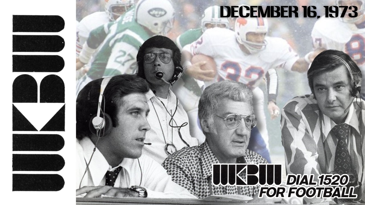 WKBW Radio, 1520 AM OJ Simpson Breaks 2000 Yard Record, 12/16/73 Rick Azar Al Meltzer Ed Rutkowski