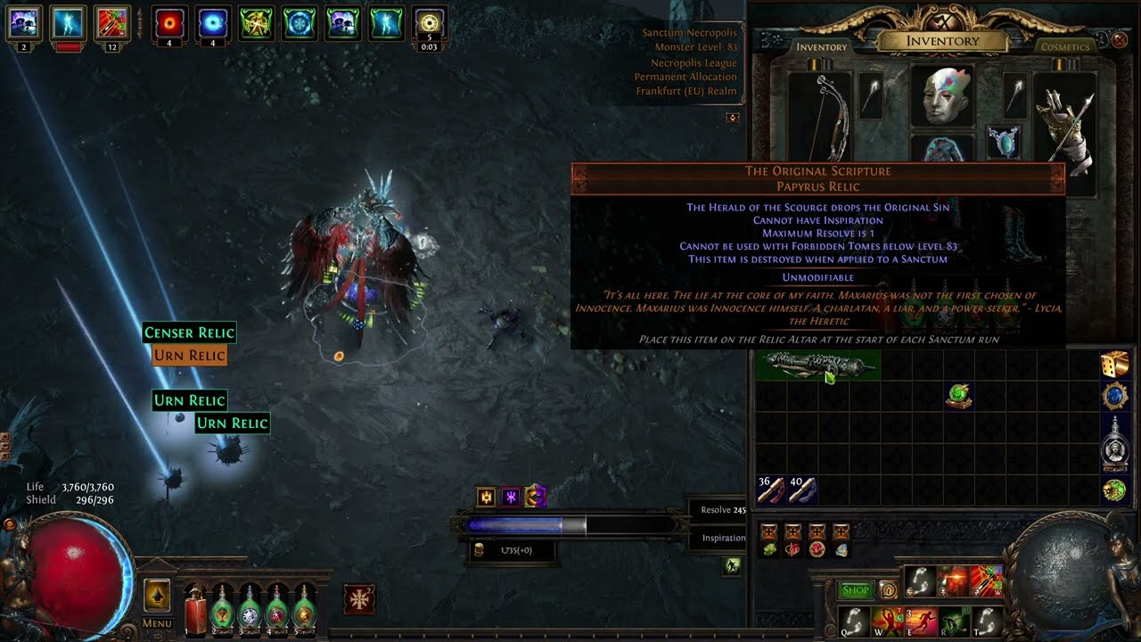 Finally The Suffer Has Ended - The Original Scripture Dropped - Poe necropolis 3.24