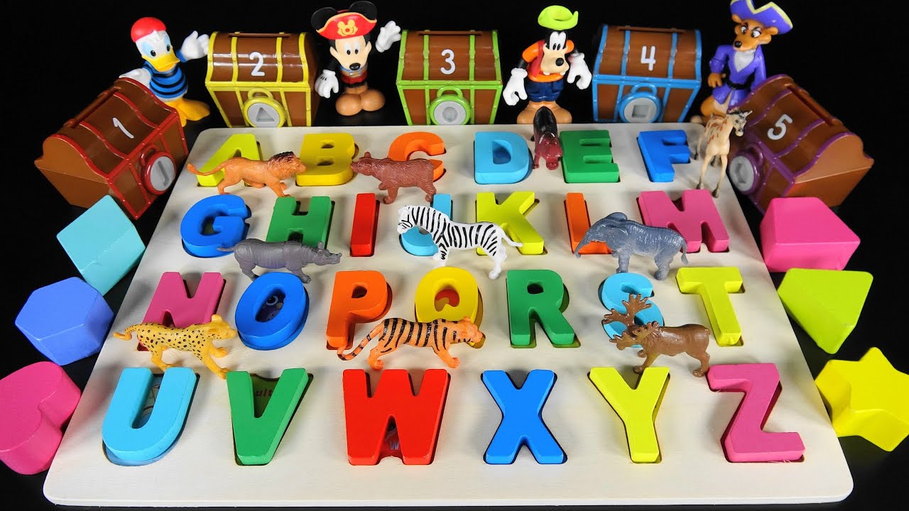 Learn The Alphabet, Letters, Counting, Colors, Shapes, Animals, ABC, Numbers Toddlers Learning Video