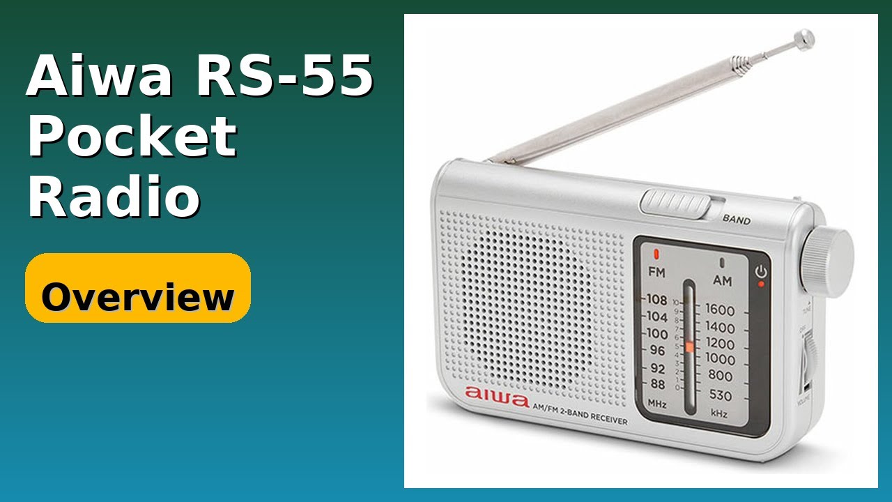 REVIEW (2026): Aiwa RS-55 Pocket Radio. Features.