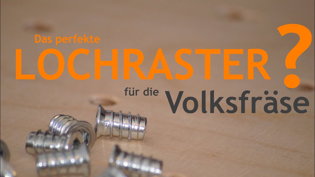 Das Lochraster für meine Volksfräse!  - Aufspannung auf der CNC Fräse